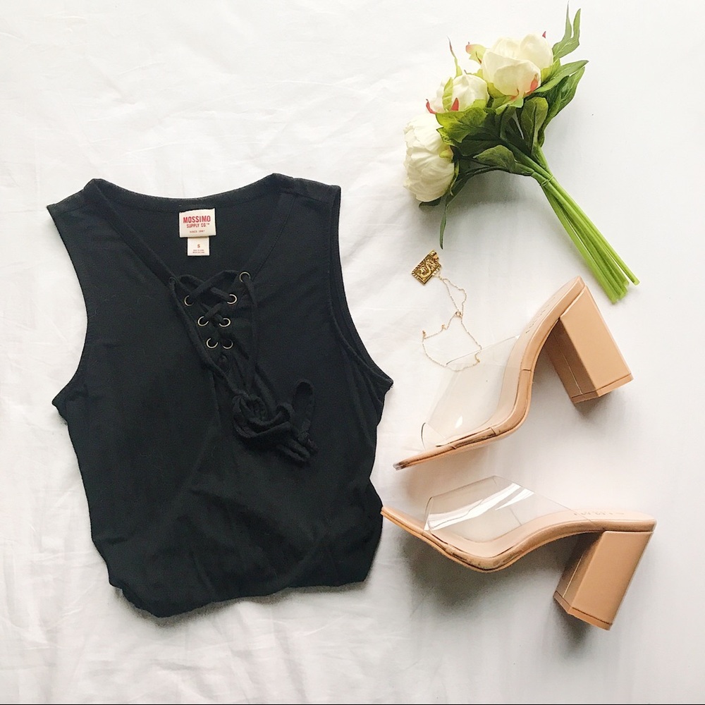 Black Sleeveless Bodysuit